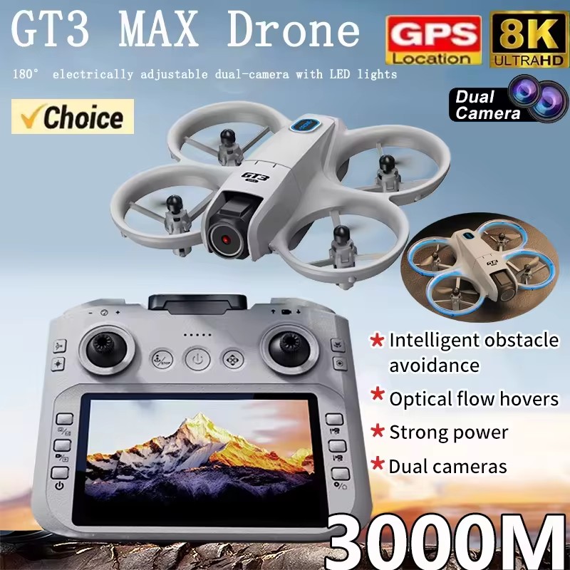 2026 GT3Max HD 8K RC Drone wit - Drone Kit Professional ulasan dan harga